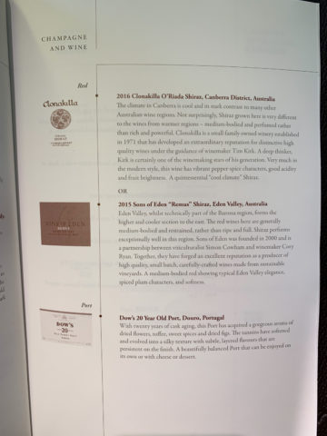 singapore airlines first class 777 300er menu 6