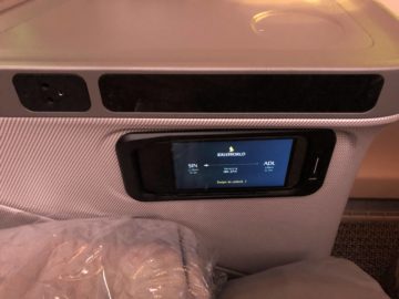 singapore airlines regional business class a350 900 fernbedienung