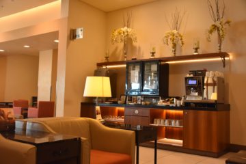 Kaffeemaschine im Sitzbereich