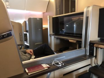 singapore airlines first class 777 offene trennwand