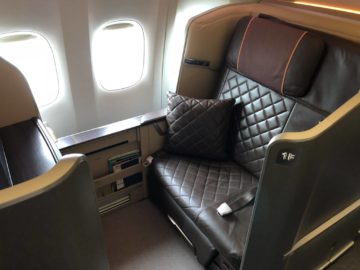 singapore airlines first class 777 sitz