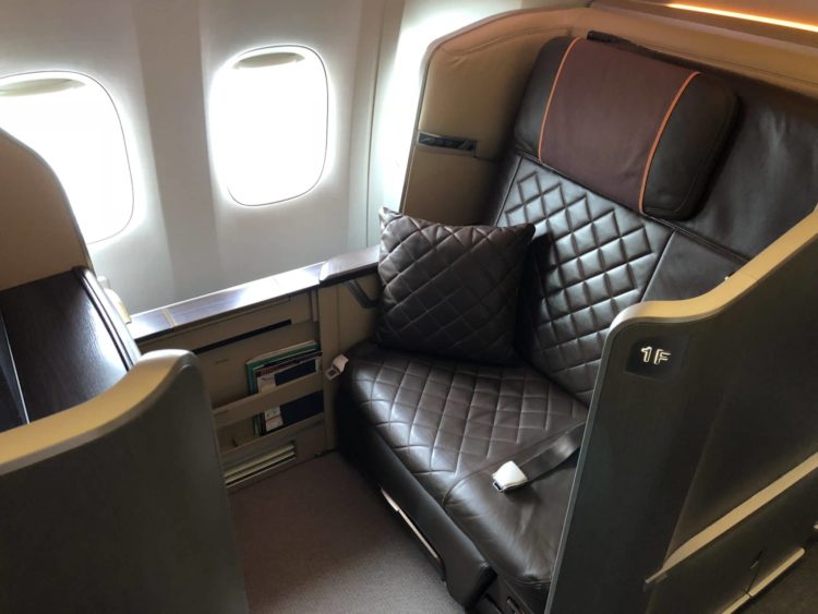 singapore airlines first class 777 sitz