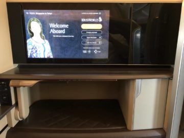 singapore airlines first class 777 tv