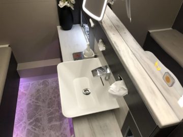 singapore airlines neue first class a380 bad waschbecken