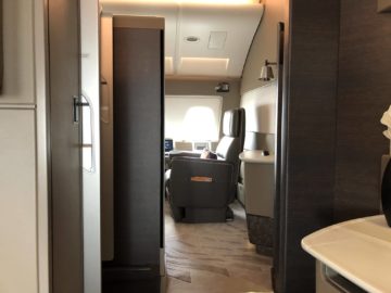 singapore airlines neue first class a380 blick vom sitz