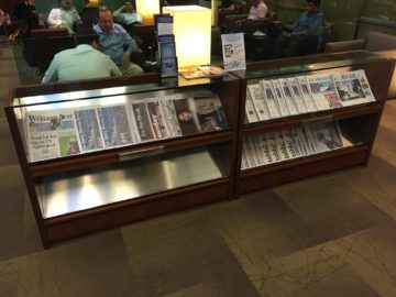 singapore krisflyer gold lounge terminal3 zeitschriften