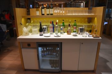 alkoholische Getränke im hinteren Bereich