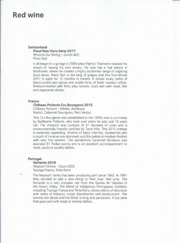 swiss business class menu los angeles zuerich 4