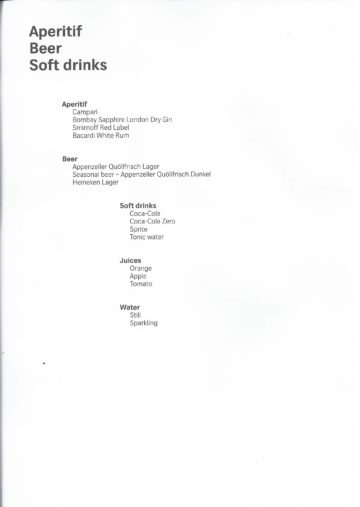 swiss business class menu zuerich los angeles 6
