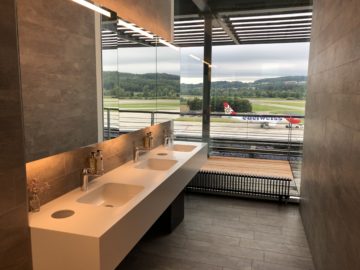 swiss business lounge zurich e gates waschbecken toilette