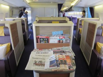 thai airways first class boeing 747 kabine 1
