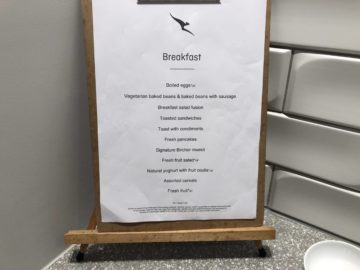 the qantas club melbourne menue fruehstueck