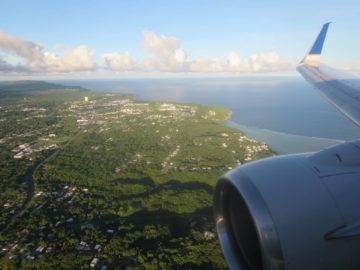 united island hopper landeanflug guam 3