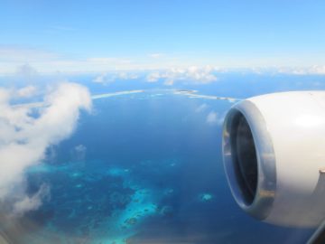 united island hopper landeanflug majuro 5