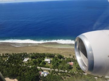 united island hopper landeanflug majuro 7