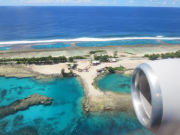 united island hopper landeanflug majuro 8