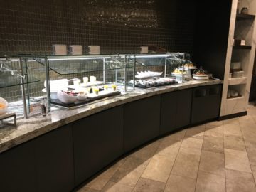 united polaris lounge los angeles fruehstuecksbuffet 1